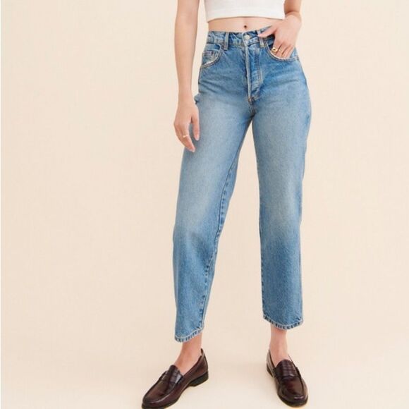 Boyish Denim - Boyish The Timmy High Rise Straight Leg Yolk Back Jeans Size 28‎ NWT